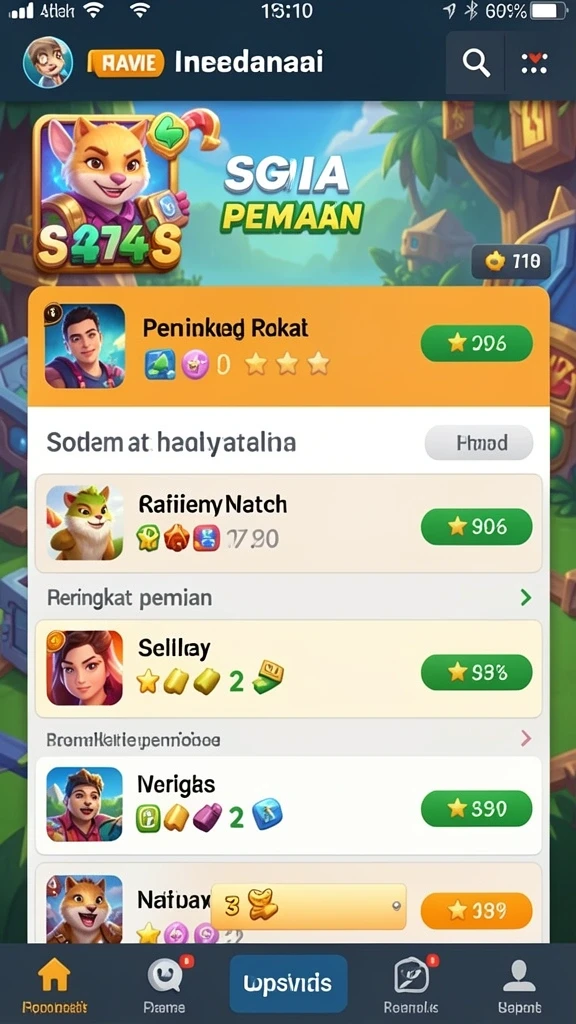 bobatoto - Screenshot menunjukkan pemain bersaing dalam pertandingan.