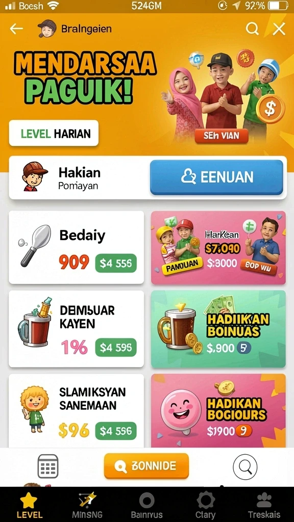 idr89 - Tampilan antarmuka yang menarik dan intuitif.